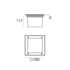 LINEA LIGHT - Uplights | 198-264 V | 9 x powerLEDs 13.5 W DC - 14.5 W AC
