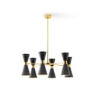 LINEA LIGHT - MEGAFONO SOSP.6BR.12XE14 OTT/NERO