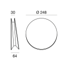LINEA LIGHT - Lampada a parete | 198-264 V | 96 topLED 23 W DC - 26 W AC