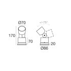 LINEA LIGHT - Proiettori | 198-264 V | 1 arrayLED 8 W DC - 9 W AC
