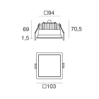 LINEA LIGHT - Downlights | 5 x powerLEDs 10 W AC 190-240 V AC