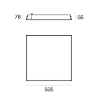 LINEA LIGHT - Plafone | 100-240 V | 99 topLED 27 W DC - 30 W AC