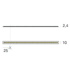 LINEA LIGHT - LED Strip | 120 topLED 96 W DC 24 V | 19.2 W/m | 1689.8 Lm/m