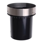 LINEA LIGHT - CONTROCASSA ABS D154+ANELLO INOX