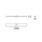 LINEA LIGHT - COPERTURA 03418,3X2,5OP L.2000MM