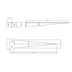 LINEA LIGHT - PICC.LAMIERA AISI 304 L.152MM+SACC.