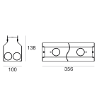 LINEA LIGHT - ACCESSORIO CONTR.ARCHILINE-IX L300