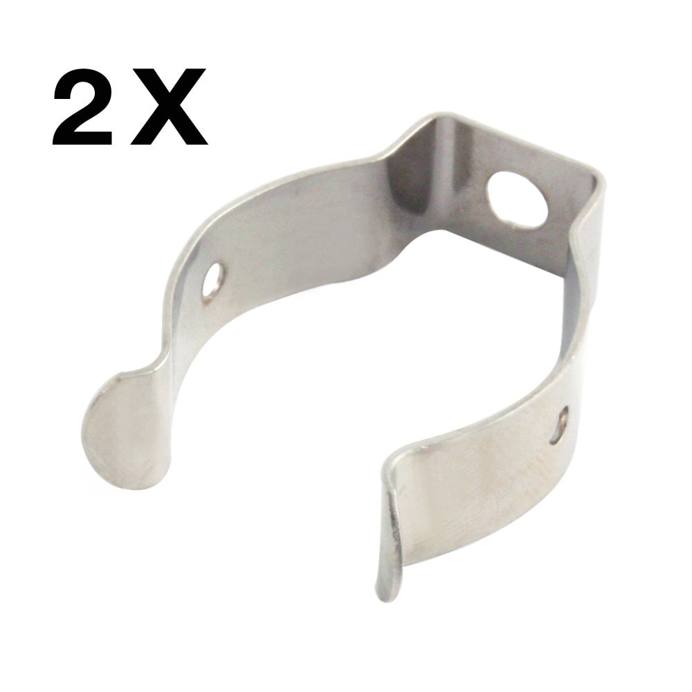 LINEA LIGHT - Clip spring kit for Mini-Tube in nickel-plated harmonic steel (2x)