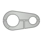 LINEA LIGHT - Single coupler for round arm - Diameter 60mm (for cylindrical pole) - Light gray