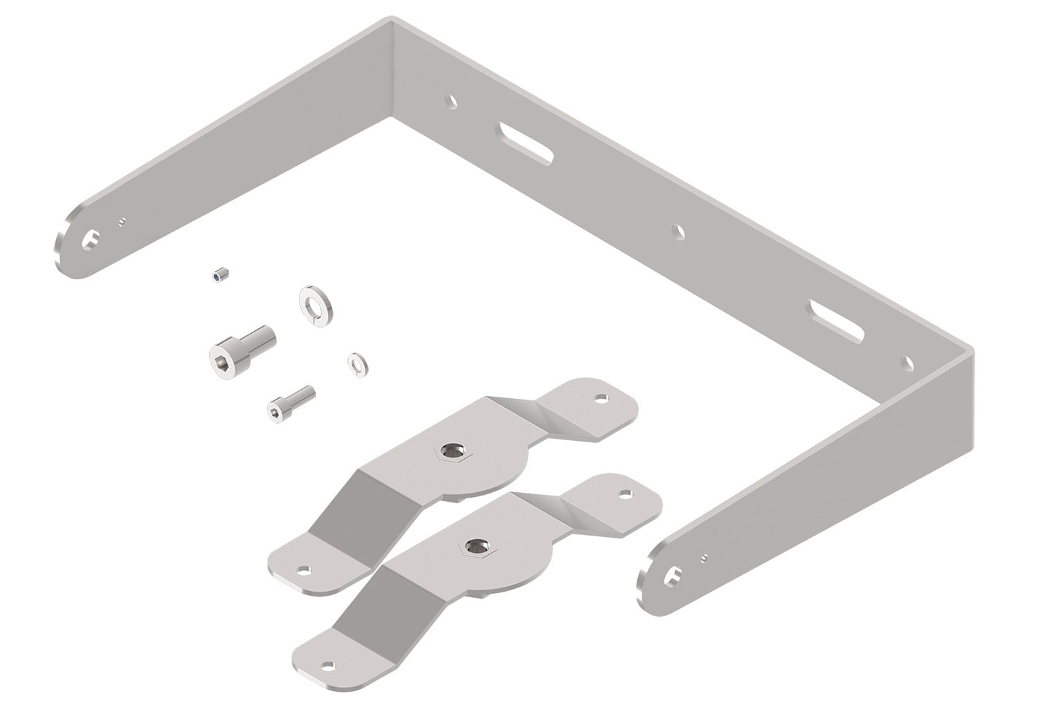 LINEA LIGHT - Adjustable steel bracket with screws and safety screws, for wall or ceiling installation