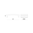 LINEA LIGHT - COVER PROFILO TRASPARENTE 2M PC