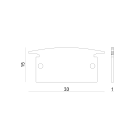 LINEA LIGHT - KIT TAPPI IN ALLUMINIO 2PZ.BIANCHI