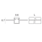 LINEA LIGHT - PROFILO ALLUMINIO 2M L59X15H