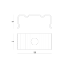 LINEA LIGHT - 5 STAFFE IN METALLO + 5 VITI