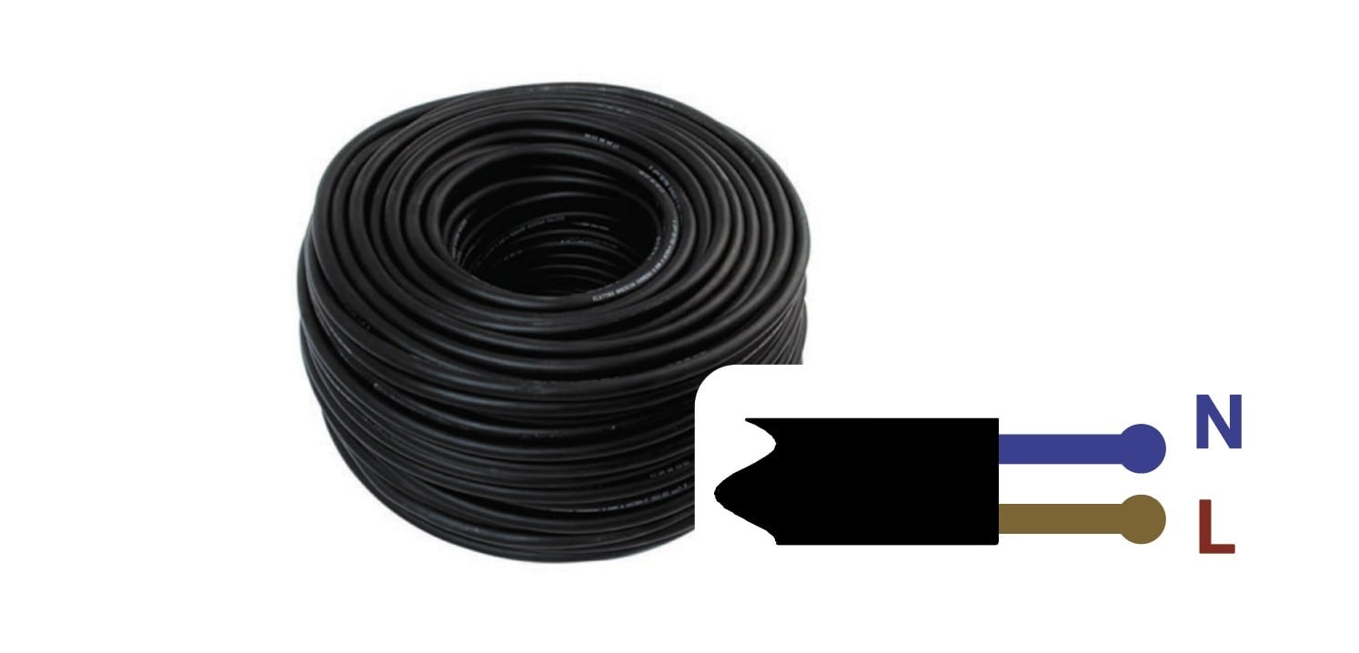 LINEA LIGHT - CAVO NEOPRENE X PG7 H05RN-F 2X1 M-B