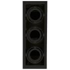 LINEA LIGHT - Swivelling recessed casing Illuminator - 3 sources - Black