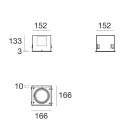 LINEA LIGHT - Swivelling recessed casing Illuminator - 1 source - White