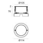 LINEA LIGHT - CONTROC.KIT ANTIVAN.XORMA C/VITI 8W