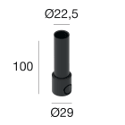 LINEA LIGHT - CONTROCASSA SUELO ALTO D.29 H.99,5