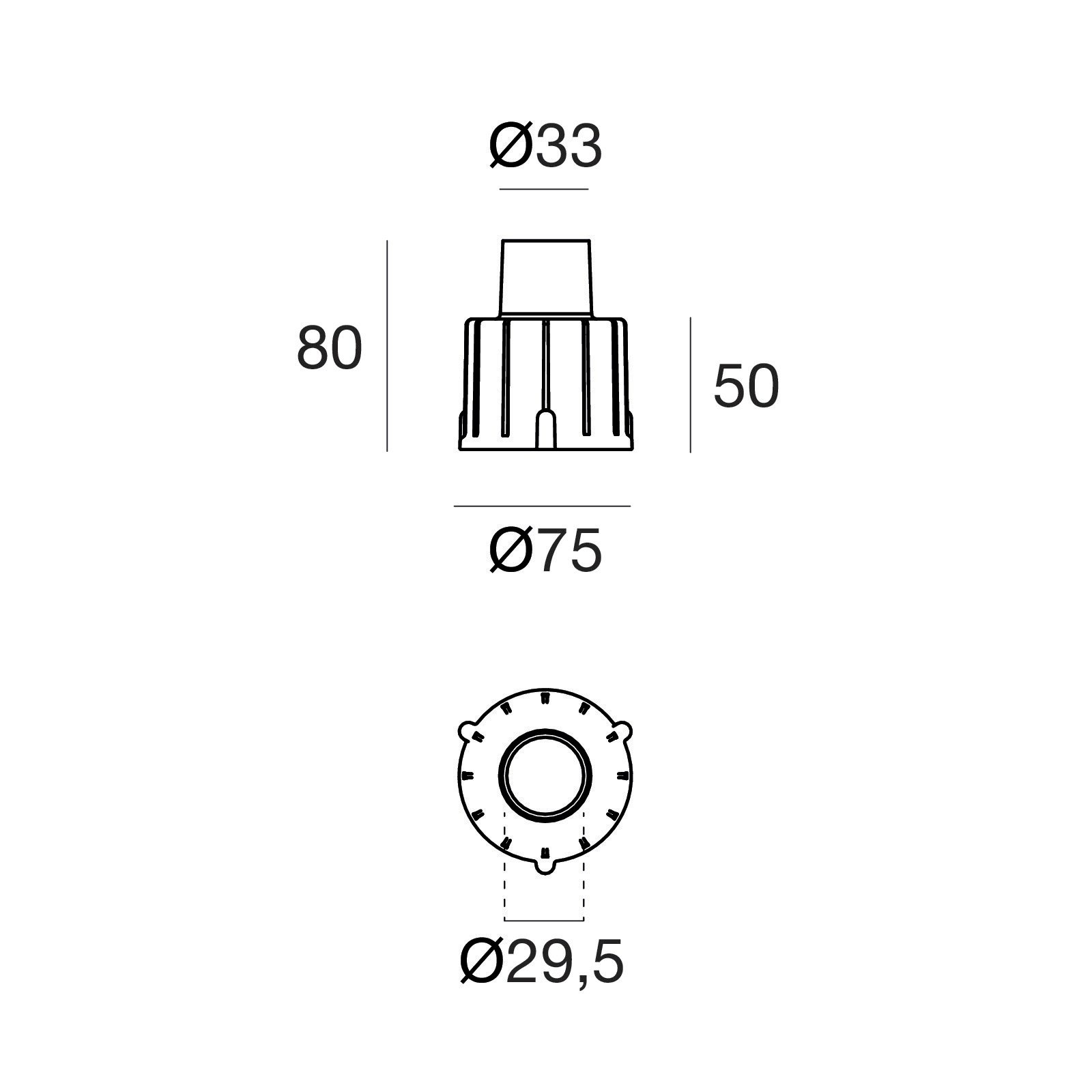LINEA LIGHT - CONTROCASSA SUELO 2W ABS