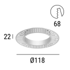LINEA LIGHT - CONTROCASSA PER EPITAX R/RJ EVO 8W