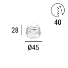 LINEA LIGHT - CONTROCASSA RASO 6W
