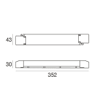 LINEA LIGHT - Triac Driver Push - 1-150 W DC stripLED - 6.25A 24V 150W