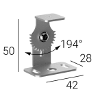 LINEA LIGHT - Wall Tilting Kit made of steel AISI304 for Rubber 3D - h.50mm