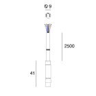 LINEA LIGHT - Cable with Male connector - 5 poles - 2000mm