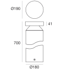 LINEA LIGHT - Paletti e teste palo | 198-264 V | 1 arrayLED 18 W DC - 20.5 W AC