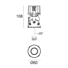 LINEA LIGHT - Downlights | 1 arrayLED 9 W DC 700 mA