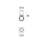 LINEA LIGHT - Lampada a parete - Step Lights | 1 x powerLED 1 W DC 350 mA