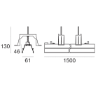LINEA LIGHT - Elementi lineari | 192 topLED 19.5 W DC 48 V | Modular