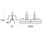 LINEA LIGHT - Elementi lineari | 384 topLED 39 W DC 48 V | Modular