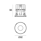 LINEA LIGHT - Downlights | 1 arrayLED 14 W DC 400 mA