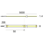LINEA LIGHT - LED Strip | 1 topLED 50 W DC 24 V | 10 W/m | 1138 Lm/m