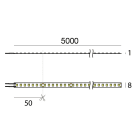 LINEA LIGHT - LED Strip | 700 topLED 96 W DC 24 V | 19.2 W/m | 2306 Lm/m