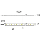 LINEA LIGHT - LED Strip | 1 topLED 72 W DC 24 V | 14.4 W/m | 1730 Lm/m