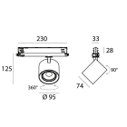 LINEA LIGHT - Proiettori | 176-264 V AC /176-280 V DC | 1 arrayLED 24 W DC - 27 W AC