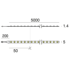 LINEA LIGHT - LED Strip | 1 topLED 48 W DC 24 V | 9.6 W/m | 842.8 Lm/m