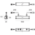 LINEA LIGHT - Lampada a parete - Elementi lineari | 85-277 V | 144 topLED 16.5 W DC - 18.5 W AC