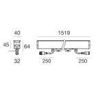 LINEA LIGHT - Elementi lineari | 85-277 V | 240 topLED 27.5 W DC - 30.8 W AC