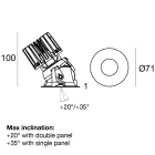 LINEA LIGHT - Downlights | 1 arrayLED 9 W DC 700 mA