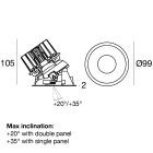 LINEA LIGHT - Downlights | 1 arrayLED 9 W DC 700 mA