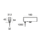 LINEA LIGHT - Elementi lineari | 3 x powerLEDs 4.5 W DC 500 mA