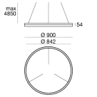 LINEA LIGHT - TOUR SLIM_D 14 D.900 90W SC HG