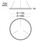 LINEA LIGHT - Sospensione | 2 topLED 108 W DC 24 V