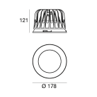 LINEA LIGHT - Downlights | 1 arrayLED 37 W DC 1100 mA