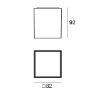 LINEA LIGHT - Plafone | 198-264 V | 1 arrayLED 7 W DC - 8.5 W AC