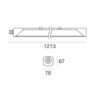 LINEA LIGHT - Lampada a parete - Plafone - Sospensione  | 220-240 V | 28 topLED 30 W DC - 32 W AC